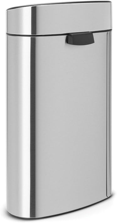 Brabantia 40L Kitchen Touch Bin New (Matt Steel) Removable Lid, Soft-Touch Open, Easy Clean Rubbish Waste Bin + Free Bin Bags - Image 4