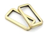 CRAFTMEMORE Metal Flat Rectangle Rings Buckle for