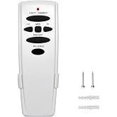 Hampton Bay Ceiling Fan Remote Control-3-Speed,Light Dimmer,Reverse Button | Replacement for UC7078T, CHQ7078T, L3H2003FANHD, HD5, HD6 Models