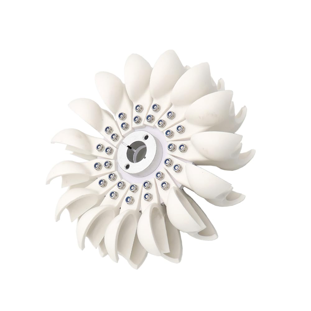 Photo 1 of MATYASIGO 1PCS Pelton Impeller Impact Water Wheel Hydroelectric Power Generation Round Impeller DIY Hydroelectric Generator (96X29X8MM)
