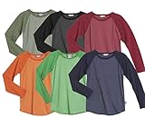 City Threads Super Soft Little Boys' and Girls' Heathered Raglan Tee Tshirt (2T-6)