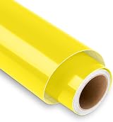 Lya Vinyl Yellow Permanent Vinyl Roll 12in x 5ft Outdoor Self Adhesive