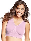Just My Size Comfort Seamless Wirefree Bra Moisture Control_Deep Kiss Pink_6X