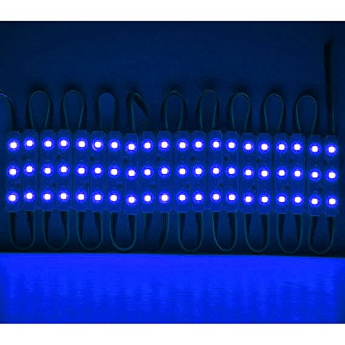 VIPMOON 100pcs/300LED RGB 5050 Injection Module Lights Waterproof Colorful Outdoor StoreFront Signage Lighting - Thumbnail 4