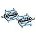 BONMIXC Bicycle Pedals 9/16 Thread Sealed Bearing MTB Pedals Aluminum Alloy Bike Pedals Blue