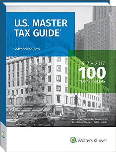 U.S. Master Tax Guide (2017) 100th Edition 