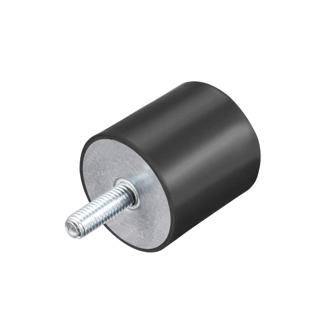 sourcing map M8 Thread Rubber Mounts,Vibration Isolators,Cylindrical Shock Absorber with Studs 40 x 40mm
