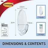 Command Clear Medium Hooks with Clear Strips Multi Pack 7 Hooks 10 Strips view 5