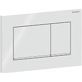 Geberit G115883KJ1 Sigma 30 Dual Flush 1.6/0.8 GPF Actuator Plate White/Polished Chrome