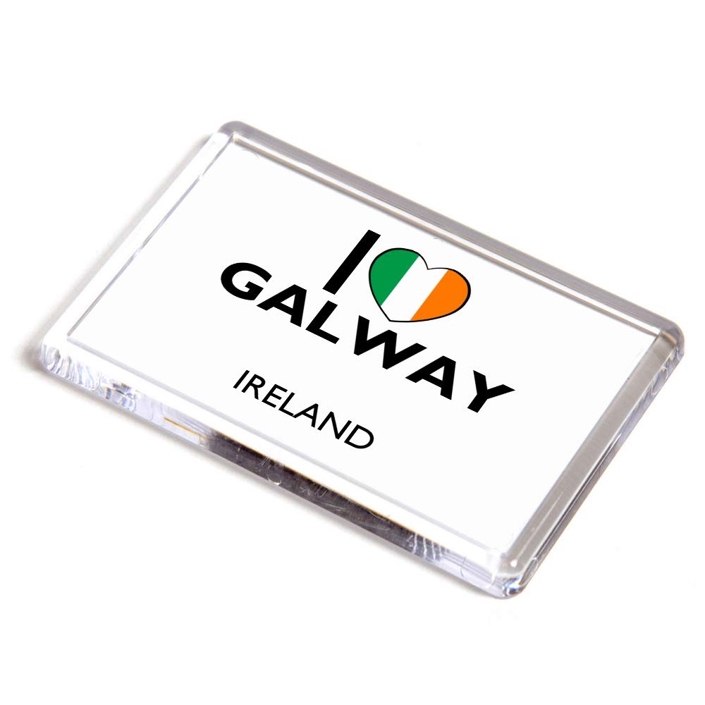 Imán para Nevera, diseño con Texto en inglés I Love Galway ...