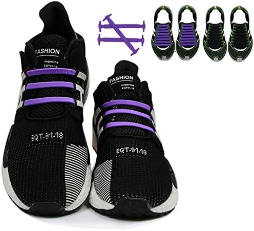 No Tie Shoelaces for Kids Adult Elastic Shoe Laces Tieless Shoe String Shoelaces for Sneakers