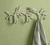 Songbird Triple Wall Hook With Cream Wash