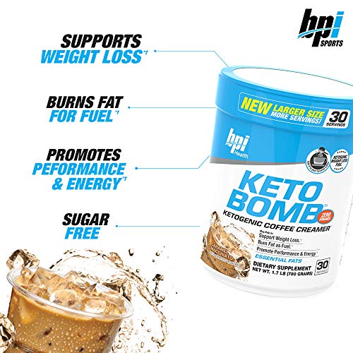 Bpi Health Keto Bomb - Ketogenic Coffee Creamer - Amazing Taste - Supports Weight Loss - Essential Fats - Boosts Energy - 0 Sugar - Caramel Macchiato - 30 Servings - Larger Size- Save More - Thumbnail 3