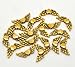Beads for Jewelry Making,50Pcs Beads for Bracelets Wing Spacer Beads Loose Metal Pony Seed Beads 22x9mm