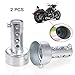 EFORCAR Exhaust Pipe Muffler,2pcs Motorcycle Exhaust DB Killer Muffler Adjustable Exhaust Silencer 48mm