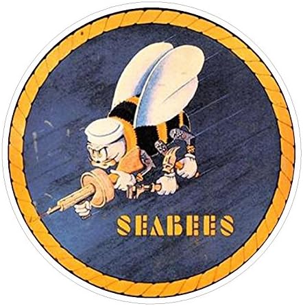 USN Seabee (M38) - 6" Inch Premium Navy Stickers & Decals - Elevate Your Vehicle with Fade-Resistant, Eco-Friendly, & Weather-Proof Vinyl Decal Sticker for Car, Truck, Laptop & Window