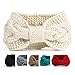 NISHAER Women's Chunky Cable Knitted Turban Headband Ear Warmer Head Wrap