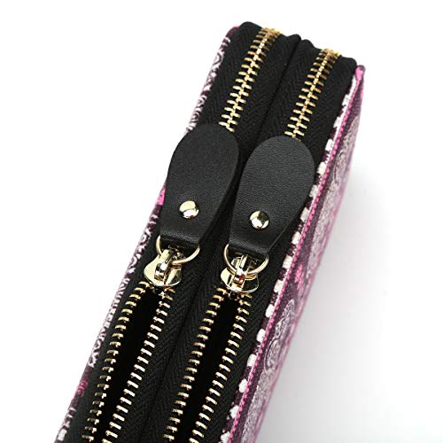 Bohemian-Purse-Wallet-Canvas-Elephant-Pattern-Handbag-with-Coin-Pocket-and-Strap