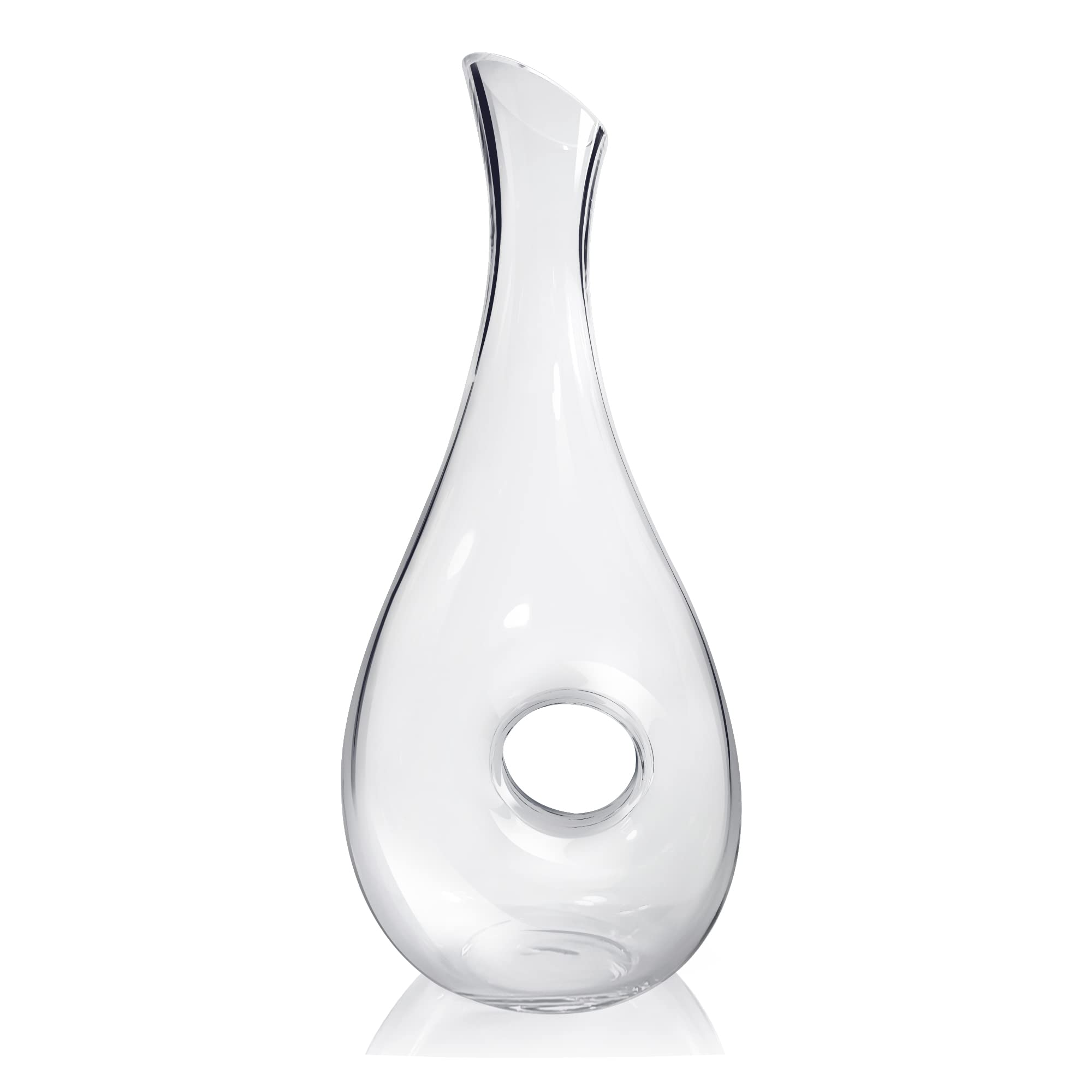 WeeGoo 1.2 L Red Wine Decanter, Thickened Red Wine Carafe, Hand Blown Lead-Free Crystal Glass, Red Wine Decanters Set