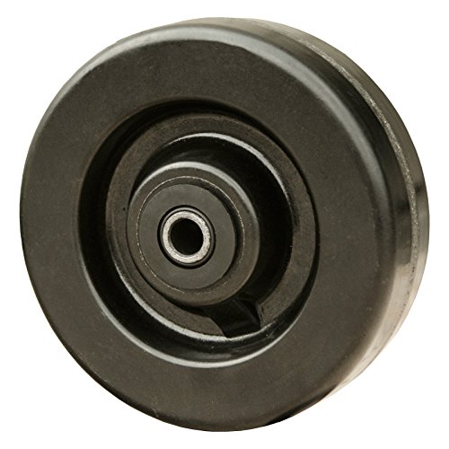 6" x 2" Phenolic Resin Wheel for Casters and Equipment - 1200 Lbs Capacity - Roller Bearing 1/2" Bore