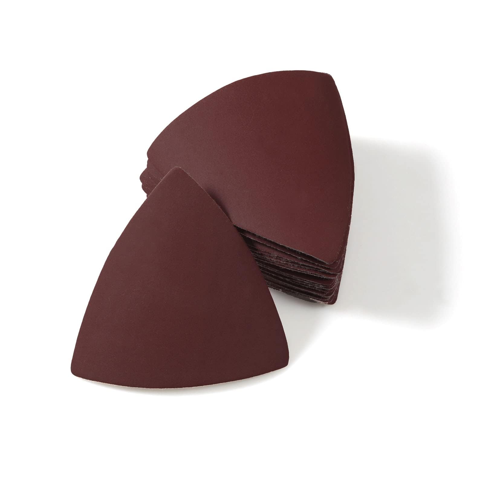 LEONTOOL 30 Pcs 3-1/8 Inch (80mm) Triangular Hook & Loop Oscillating Multitool Sanding Pads Triangle Sanding Pads 1000 Grit No Hole Triangle Sandpaper Detail Sander Sandpaper for Wood Metal Polishing