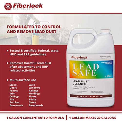 FIBERLOCK Lead Dust Cleaner, Hazardous Lead Decontamination, Safe