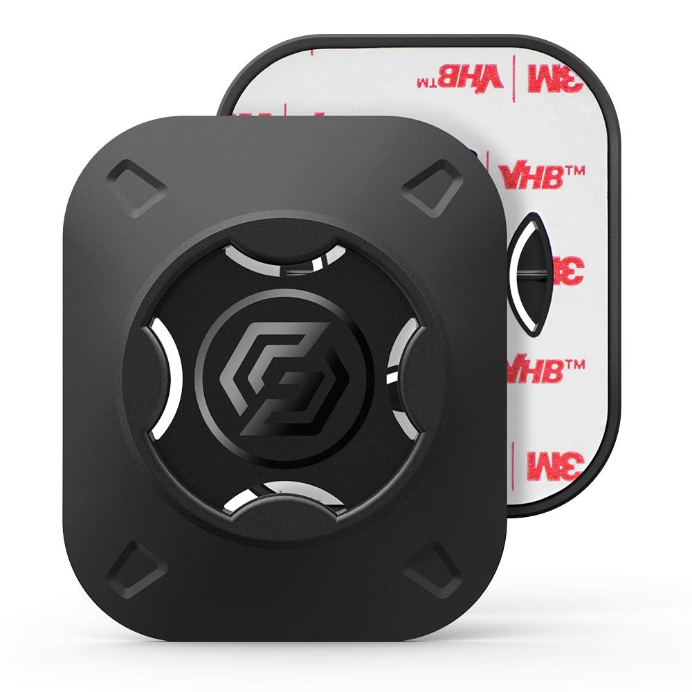 Spigen Universal mount adapter with 3M low-profile VHB band for maximum compatibility, so that all devices have the same secure locking system from 000MP25060, black
