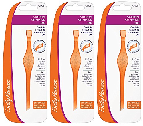 Sally Hansen Gel Be Gone Nail Polish Removal Tool, (Pack of 3)