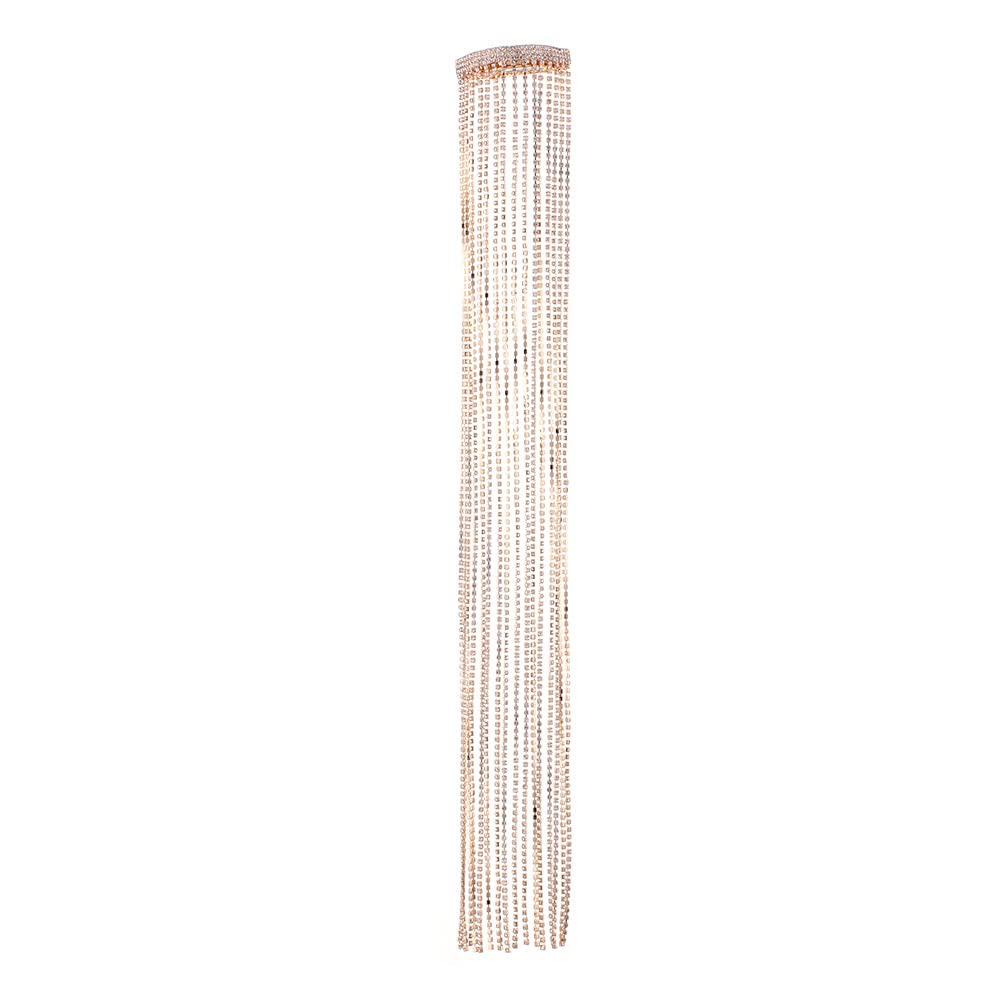 fdsmall Elegant Hair Barrettes Tassel Long Hair Accessories Lady Hair Clip Ponytail Clip Hairpin for Women and Girls Bridal Bridesmaid - Gold