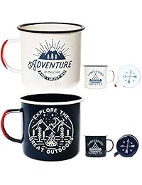 Esmalte taza de camping 16oz