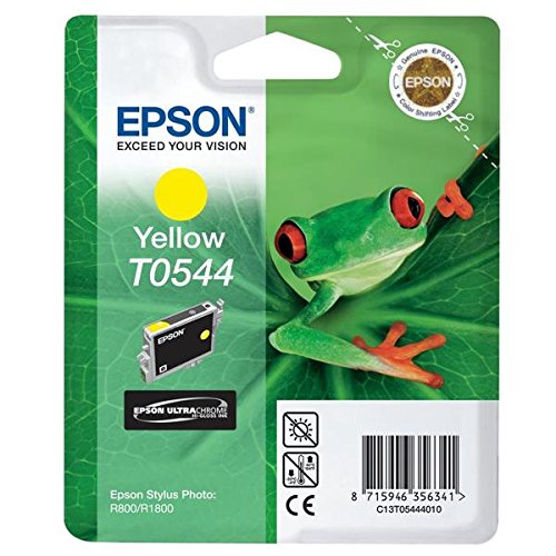 Epson T0544 - Print cartridge - 1 x pigmented yellow - 400 pages - blister - for Stylus Photo R1800, R800