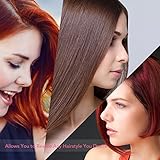 Trèsutopia Ionic Hair Straightening Brush with Fast Heated MCH Technology, Anti-Scald and Temperature Lock Function, 265 °F - 450 °F, 100-240 V Worldwide Voltage (Hot Pink)