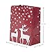 Hallmark Image Arts Holiday Gift Bag Assortment, Red and Green Snowflakes, Reindeer, Chevron (Pack of 16 Small, Medium, Large Bags for Classrooms, Treats, Gift Exchanges) (5EGB5775)