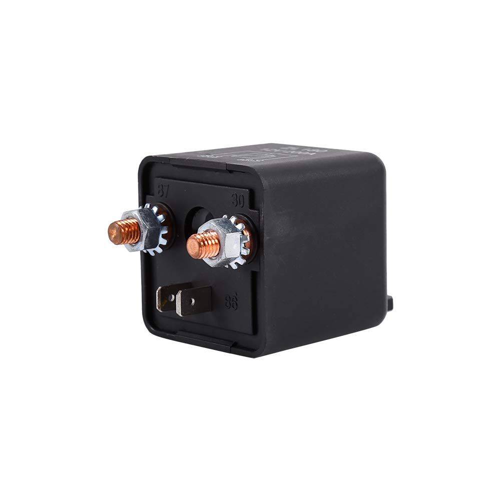 Automotive Relays Switch 12V 200A 4 Pin Universal Starter Relay Switch Car Auto Boat 200Amp Black Heavy Duty Split ON/OFF Switch Relays 12v relay switch 200a continuous