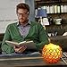 eecoo 736691298838 Himalayan Pink Crystal Sea Salt Rock Lamp 2x15W Bulbs, Base,Dimmable Controller,UL-Listed Cord, Round, Metal Bowl Mode