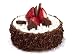 Chocolate Cake w/strawberry Fake Cake food