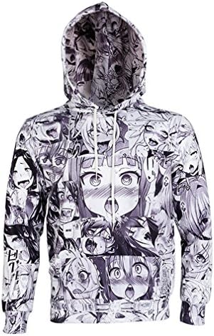 Nieface Anime Ahegao Funny 3D All Over Print Hoodies Joggers Hipster Sweatshirts Set