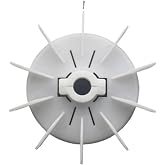Motor Fan Blade 1PC Plastic Motor Cooling Fan Blade Adjustable Inner Diameter for Motor YT-63-180 Locking Type Impeller Accessories(ID15-17mm OD140mm)