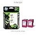 HP 60 | 2 Ink Cartridges | Tri-color | Works with HP DeskJet D2500 Series, F2430, F4200 Series, F4400 Series, HP ENVY 100, 110, 111, 114, 120, HP Photosmart C4600 Series, C4700 Series, D110a |CC643WN
