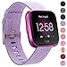 NANW Bands Compatible with Fitbit Versa/Versa 2, Versa Lite Edition Bands Small Large, Woven Fabric Accessories Strap Wristband Replacement Women Men Compatible with Fitbit Versa 2 Smartwatch