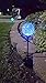Solar Powered Crackle Glass Ball- 7 Color Changing Stake Lights- Set of 3- Weatherproof Design- Decorative Landscape Lamps- Wireless Outdoor LED Accent Lighting- Best Decor for Garden/Yard/Path (3)