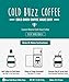 Dark Roast Cold Brew Coffee 5-Bag Pack | Cold Buzz Coffee | Iced Coffee Sachets | (1 pack of 5 bags)