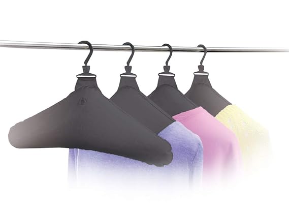 UPP Kleiderbügel aufblasbar 4 Stück für Hemden, Blusen, Shirts etc. | Platzbarende Reisebügel ideal für unterwegs | Luftkleid