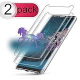 [2-Pack] Galaxy S8 Plus Screen Protector, Loopilops Tempered Glass Screen Protector [9H Hardness][Anti-Scratch][Anti-Bubble][3D Curved] [High Definition] [Ultra Clear] for Samsung Galaxy S8 Plus