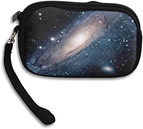 Jimres Womens Wristlet Bag Small Wallet With Zipper Girls Coin Purse Colorful Galaxy Pattern Wallets Lady Clutch Bag Handbag