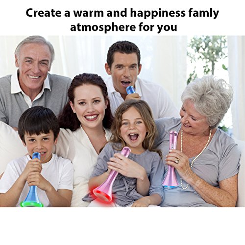 Microphone Karaoke, Portable Wireless Karaoke with Bluetooth Speaker Compatible for iPhone ipad Android Smartphone Or PC, Home KTV Outdoor Party Muisc Suitable for Anytime and Anywhere - Thumbnail 7