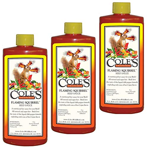 Cole's Wild Bird Products FS08 Flaming Squirrel Seed Sauce, 8-Ounce (3 Pack) - Thumbnail 2