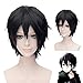 Xcoser SA0 Cosplay Kirito Short Anime Wig Hair for Halloween