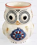Happy Sales Hand-Painted Owl Coffee Tea Mug Cups (Henna)