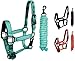 Derby Originals Blackout Stable & Breakaway Reflective Safety Horse Halters with Matching Lead & One Year Warranty, Turquoise, Miniature Horse, Stable Halterthumb 4